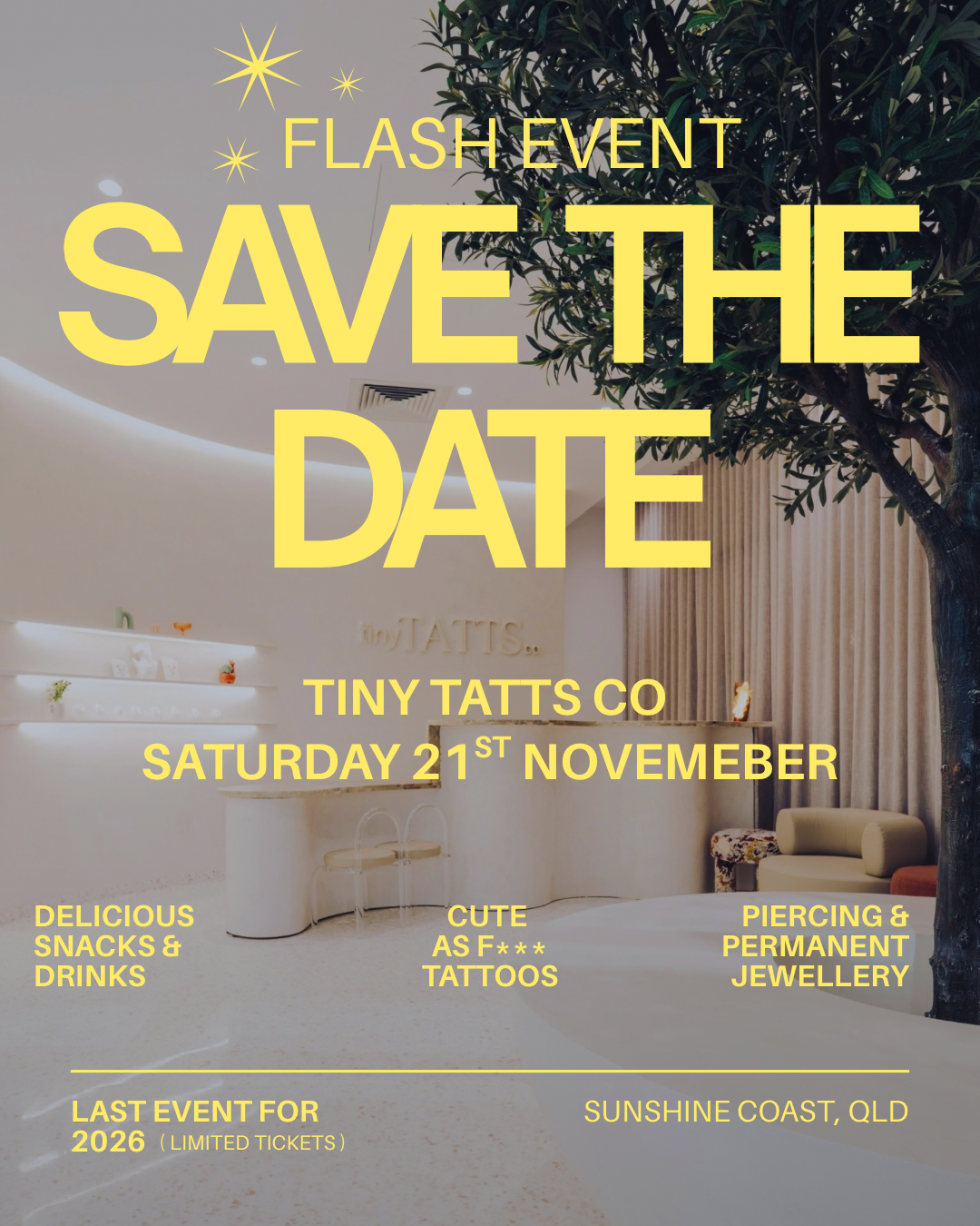 Flash Party Ticket Entry $200 (gets you 1 x tattoo)